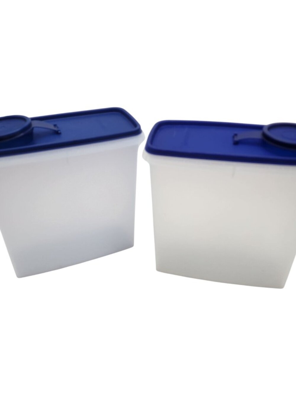 Tupperware Cereal / Oatmeal Storer Navy Seals Set of 2 - Picture 3 of 4